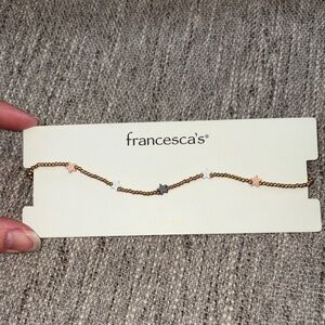 Francesca's Collections Gold and Silver Star choker